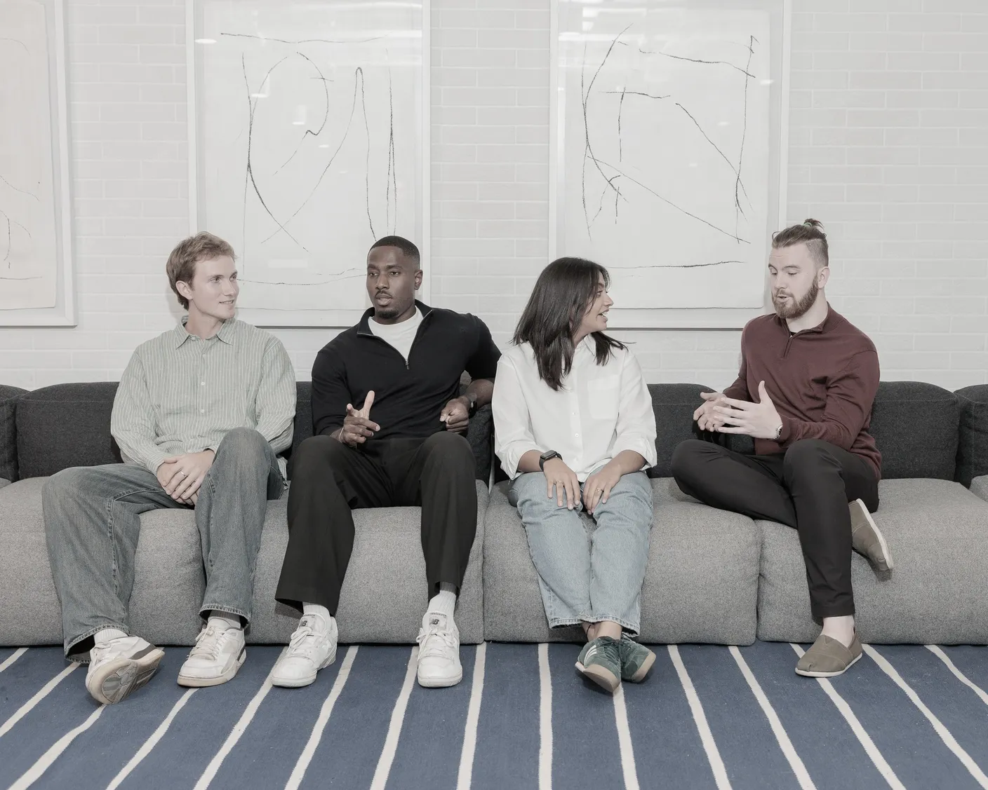 Four members of the Iridium team standing together